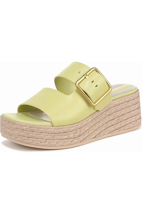 Women's Taziana Espadrille Platform Slide Sandal Algae Green 9M