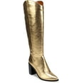 thumbnail image 1 of Franco Sarto Women's Ticada Knee High Boot Gold Meatllic 10M, 1 of 1