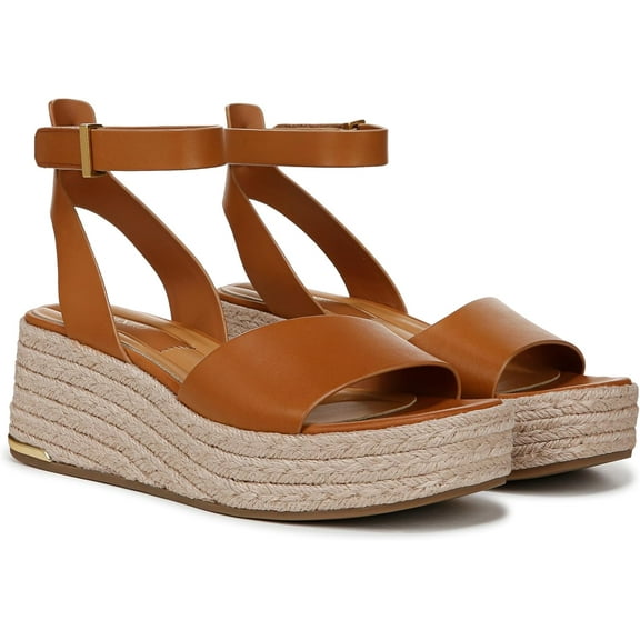 Franco Sarto Women's Tiffany Espadrille Wedge Sandal Tan Brown 8M