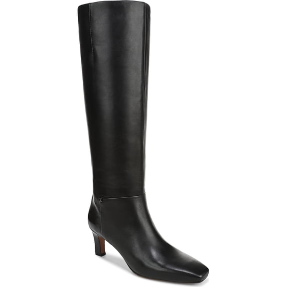 Franco Sarto Women's Timmy Knee High Boot Black Leather 9M