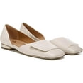 thumbnail image 1 of Franco Sarto Women's Tracy Square Toe Ballet Flat Cream Beige Leather 8W, 1 of 5