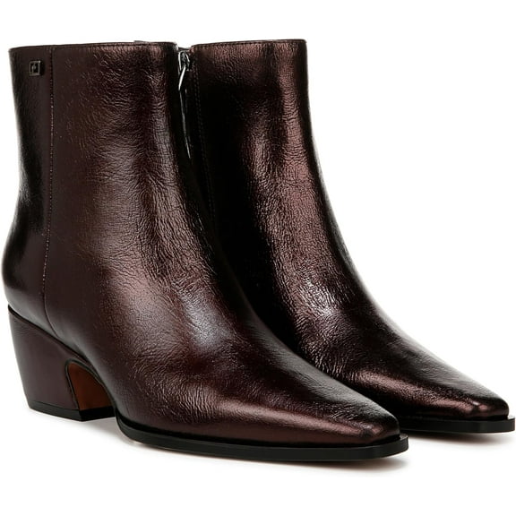 Franco Sarto Women's Vivian Pointed Toe Ankle Bootie Metallic Brown 5.5M
