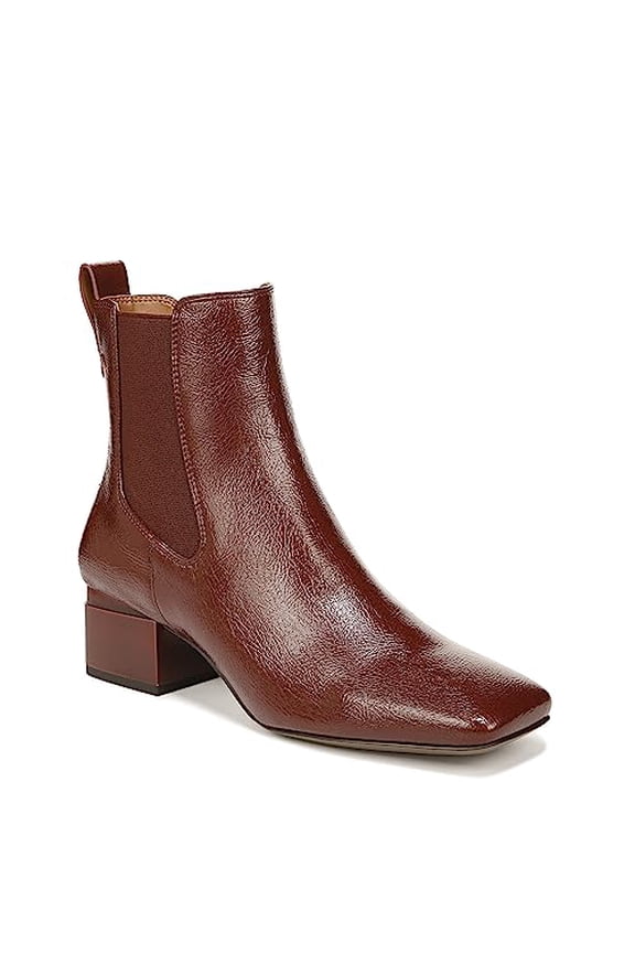 Women's Waxton Ankle Boots, Mahogany Brown Water Patent, 6