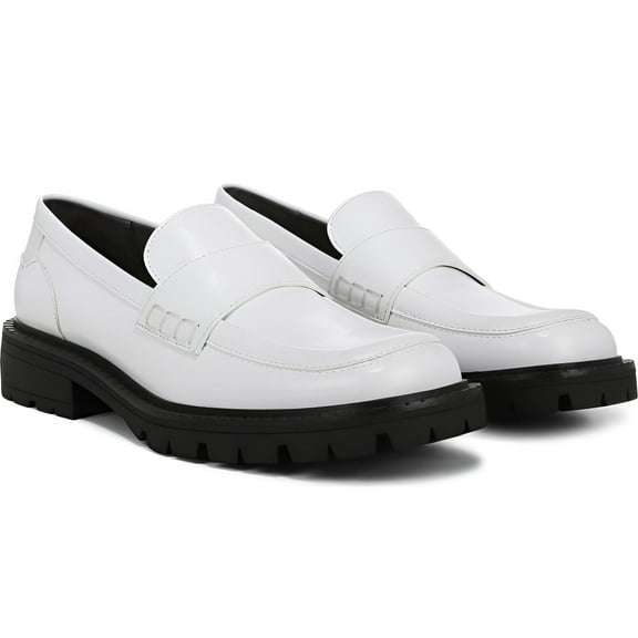 Franco Sarto Women's White A-Darby Loafers 5M