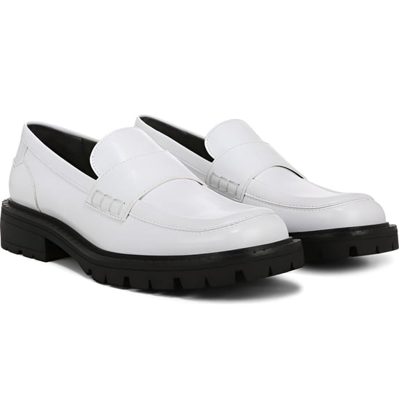 Franco Sarto Women's White A-Darby Loafers 6M