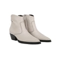 thumbnail image 1 of Franco Sarto Women's White Leather A-Blake Pointed Toe Booties 8.5M, 1 of 5