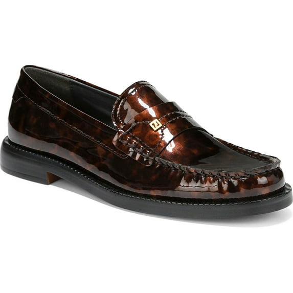 Franco Sarto Women's Yulisa Loafer Brown Patent 10M