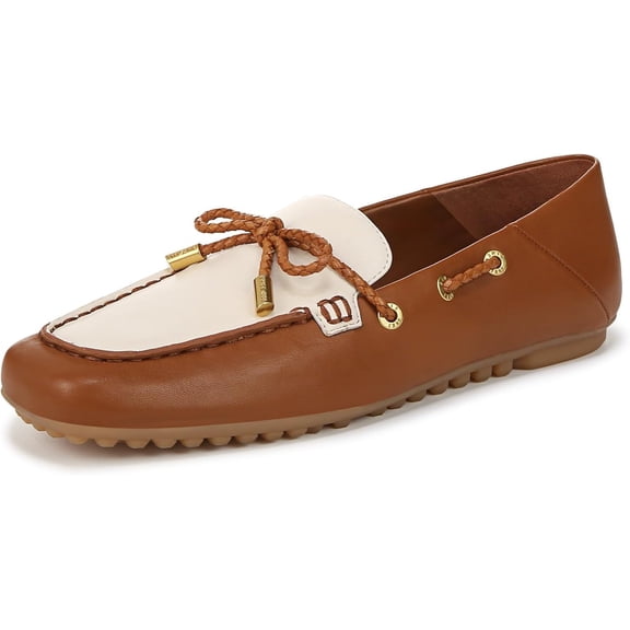 Franco Sarto Women's Zepher Boat Shoe Tan/White 8M