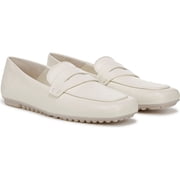 Franco Sarto Womens Zury Driving Style Loafer Cream White 8M