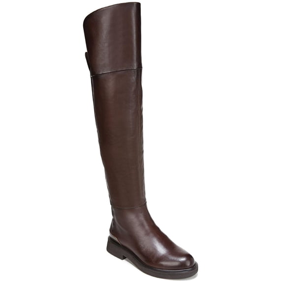 Franco Sarto Womens Battina Leather Wide Calf Knee-High Boots