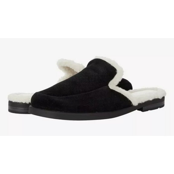 Franco Sarto Womens Bocca Slide Clog Black Suede 5M