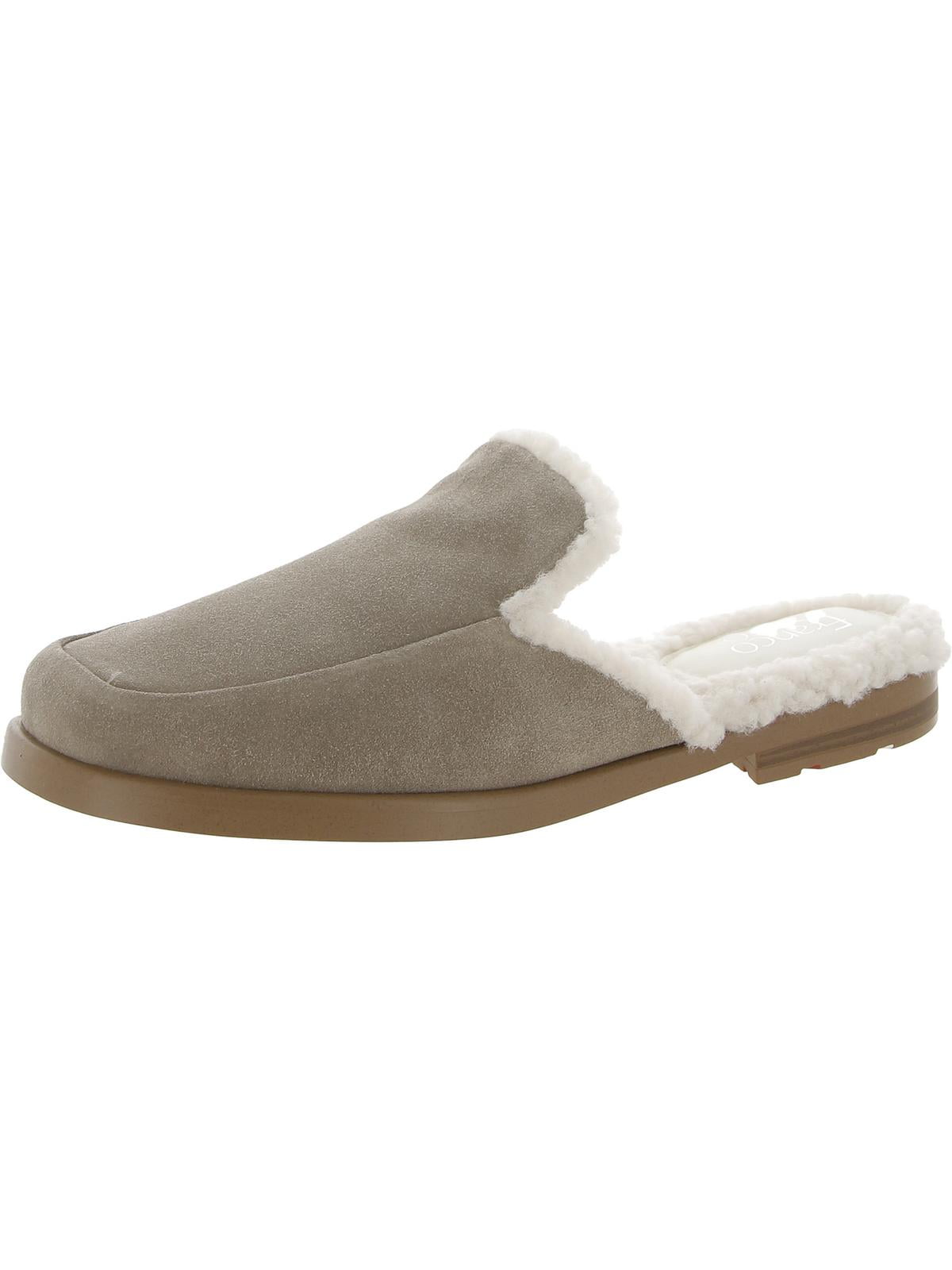 slip on leather mules womens