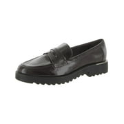 Franco Sarto Womens Camrynn Lug Sole Loafers Dark Burgundy 7W
