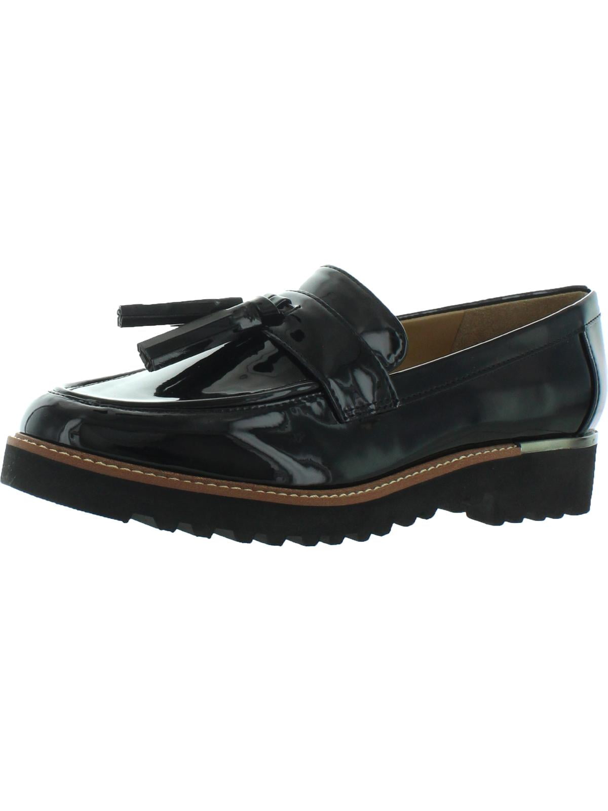 Franco Sarto Black Patent Leather Slip-On Loafers Black Franco Sarto Womens Quinnley Loafer | Rack Room Shoes main image 4