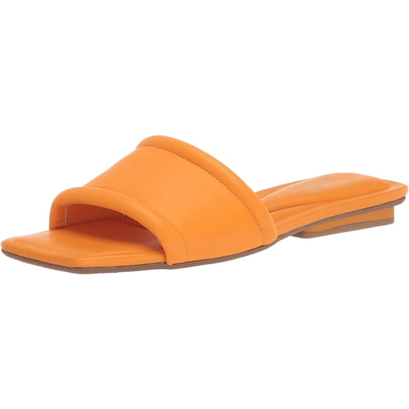 Franco Sarto Womens Caven Slide Sandal 7.5 Citrus
