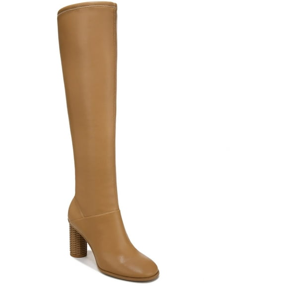 Franco Sarto Womens Cindy Faux Leather Round Toe Knee-High Boots