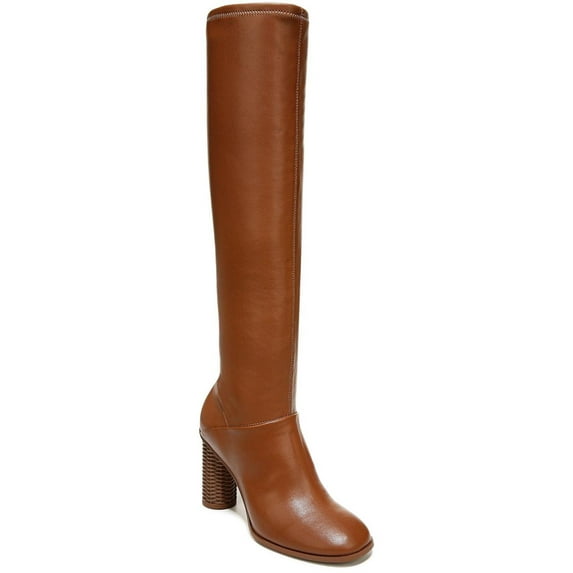 Franco Sarto Womens Cindy Faux Leather Round Toe Knee-High Boots