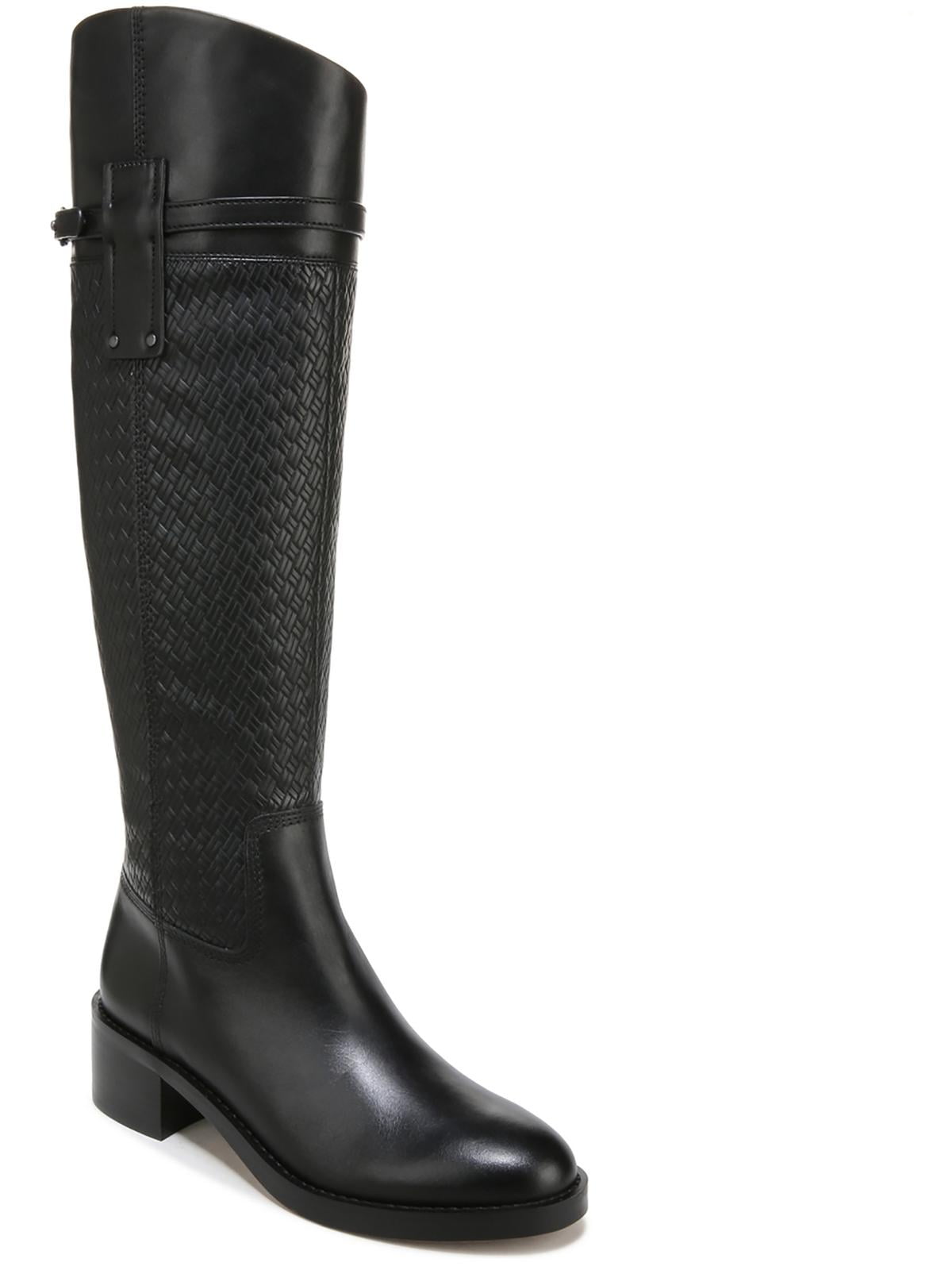 Franco Sarto Womens Colttall Leather Embossed Knee High Boots Walmart