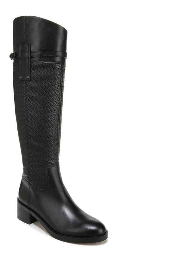 Women's Colt Tall Knee High Boots Black Wide Calf 8M