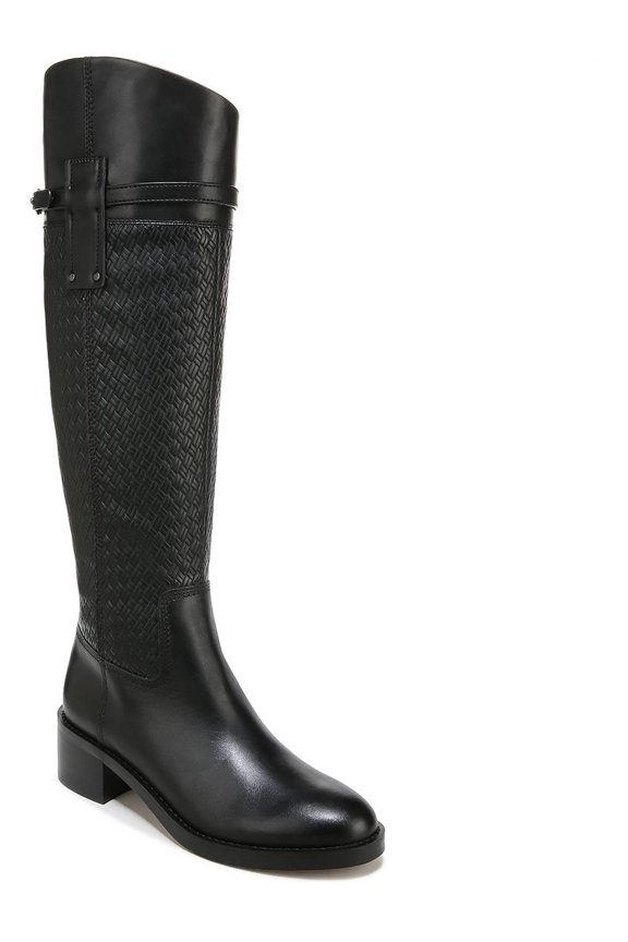 Womens Colttall Leather Embossed Knee-High Boots