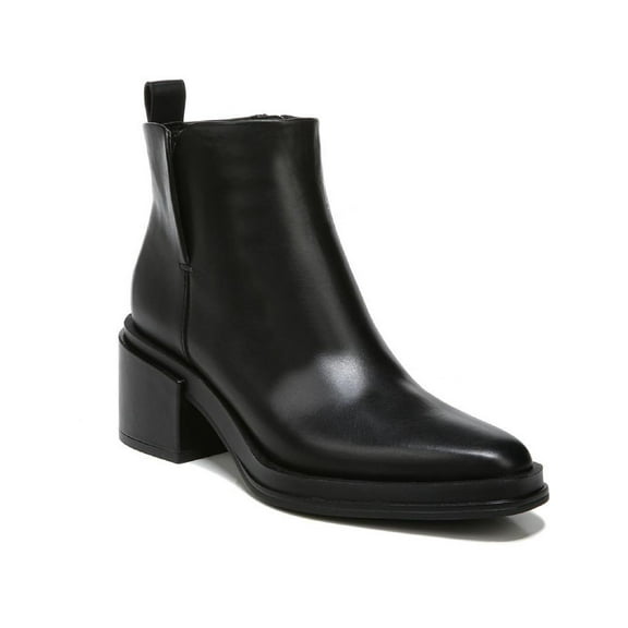 Franco Sarto Womens Dalden Leather Square Toe Ankle Boots
