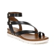 thumbnail image 1 of Franco Sarto Womens Daven Faux Leather Ankle Strap Wedge Sandals, 1 of 4