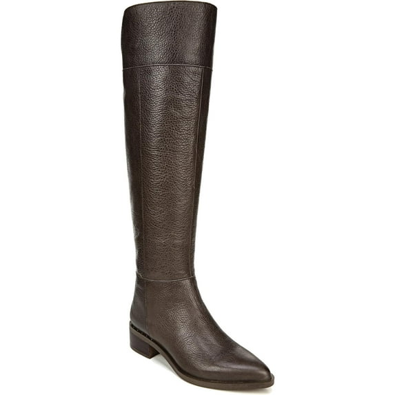 Franco Sarto Womens Daya Leather Over-The-Knee Boots Gray 6.5 Medium (B,M)