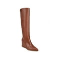 thumbnail image 1 of Franco Sarto Womens Estella Leather Pointed Toe Knee-High Boots, 1 of 3