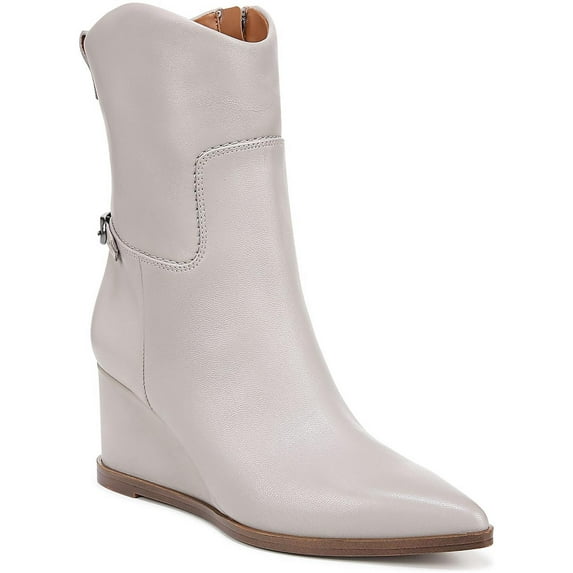 Franco Sarto Women's Etta Pointed Toe Wedge Boot Grey 8.5M