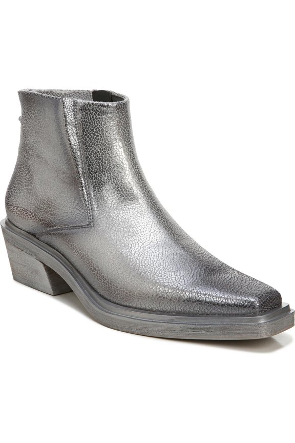 Womens Forta Metallic Square Toe Ankle Boots