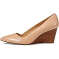 thumbnail image 1 of Franco Sarto Womens Frankie Pointed Toe Wedge Pump Ballet Beige Leather, 11 M US, 1 of 5