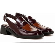 Franco Sarto Womens Giada Slingback Loafer Heel Cordovan Red 5M