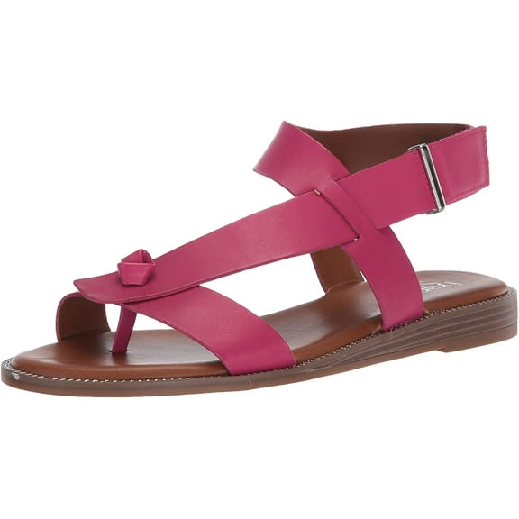 Franco Sarto Womens Glenni Flat Sandal 5.5 Fuschia