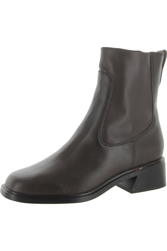 Womens Gracelyn Leather Square Toe Ankle Boots