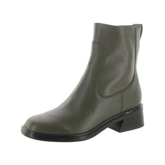 Franco Sarto Womens Gracelyn Leather Square Toe Ankle Boots