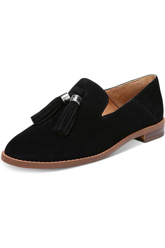 Womens Hadden Suede Slip On Smoking Loafers