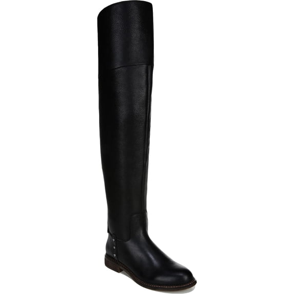 Franco Sarto Womens Haleen Leather Riding Over-The-Knee Boots
