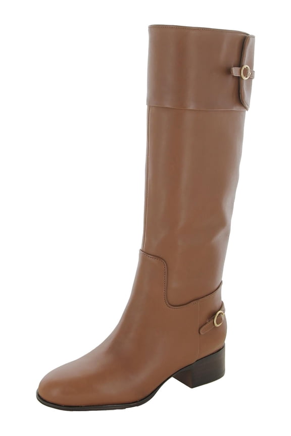 Womens Jazrin Leather Riding Knee-High Boots