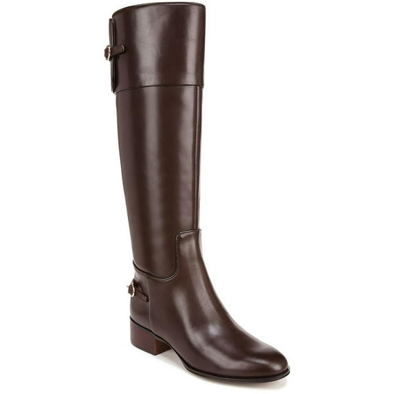 Franco Sarto Womens Jazrin Leather Wide Calf Knee-High Boots