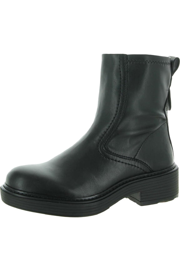 Womens Karbon Round Toe Pull On Ankle Boots
