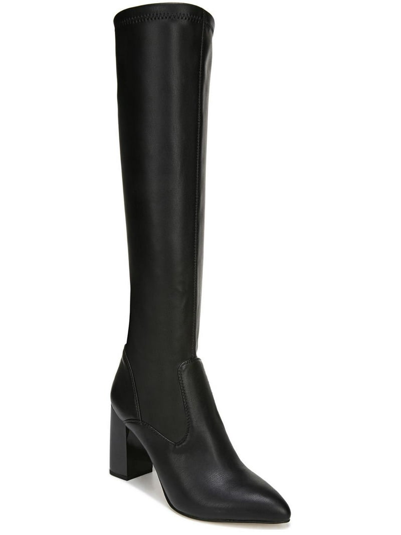 Franco Sarto Women's L-Katherine Pointed Toe Knee High Boots Black