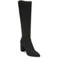 thumbnail image 1 of Franco Sarto Women's L-Katherine Pointed Toe Knee High Boots Black Suede Wide Calf 5M, 1 of 3