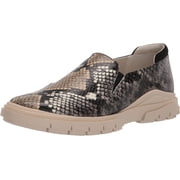 Franco Sarto Womens L-Mayve Slip On Loafers Beige Multi Leather 6W