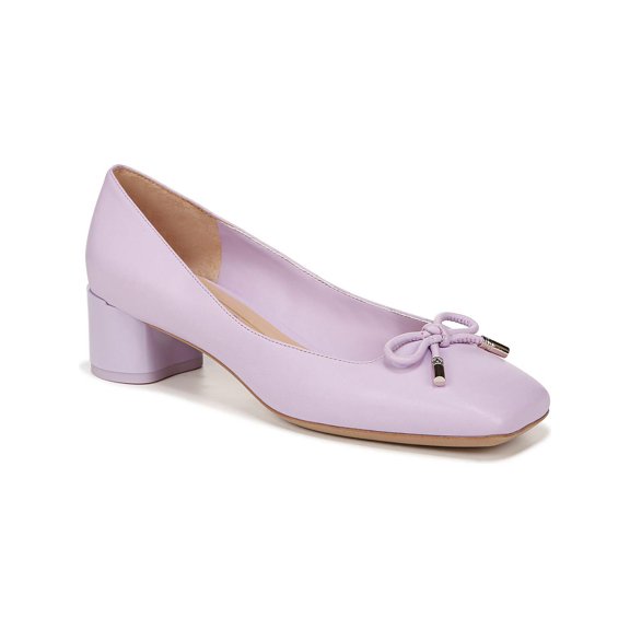 Franco Sarto Womens Natalia Square Toe Heel Pumps Lilac Purple Leather 11M