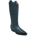 thumbnail image 1 of Franco Sarto Womens Liandra Leather Embroidered Cowboy, Western Boots, 1 of 1
