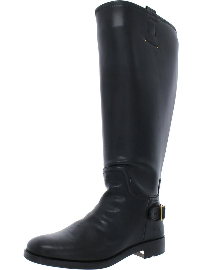 Franco Sarto Womens Merina Knee High Riding Boots Black Stretch