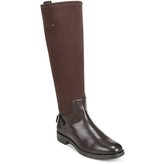 Franco Sarto Womens Merina Knee High Riding Boots Castagno Brown Wide Calf 7.5M