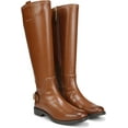 thumbnail image 1 of Franco Sarto Womens Merina Knee High Riding Boots Cognac Brown Stretch Wide Calf 6.5M, 1 of 5