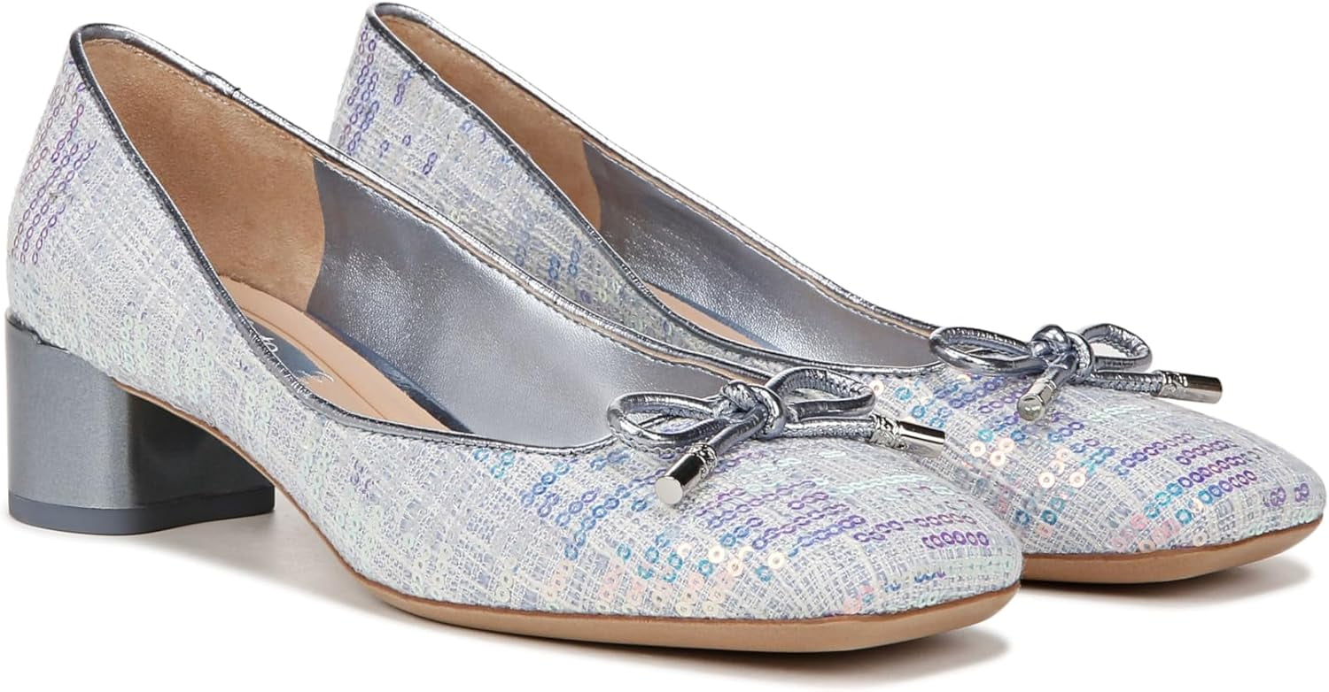 Franco Sarto Womens Natalia Square Toe Heel Pumps Crimson Red