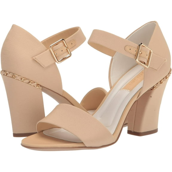 Franco Sarto Womens Ofelia High Heel Dress Sandal Beige 6.5M